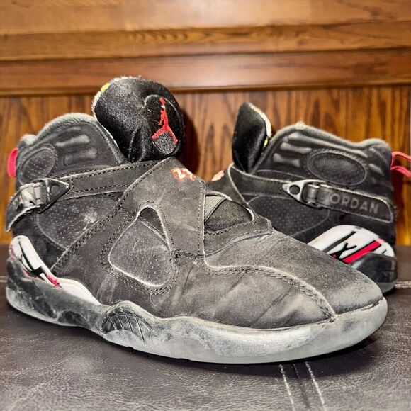 Nike Air Jordan Retro 8 Playoff Basketball Shoes Sneakers - Size 3Y Rare - Picture 3 of 10